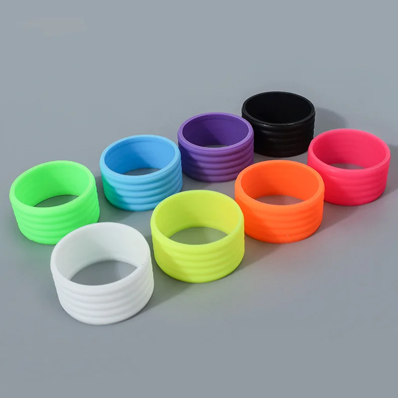 Customized Logo High Quality Silicone Overgrip Silicone Tennis Racket Grip Rings Paddle Silicone Grips