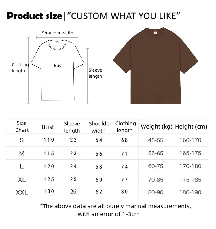 Custom Mens Oversize T-shirt Print Logo 100% Cotton Plus Size Tee Shirt ...