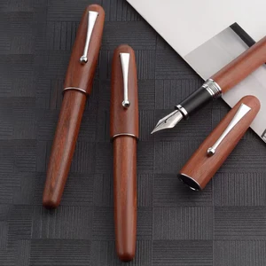 VIP Customized Engraved logo Rosewood Fountain Pen