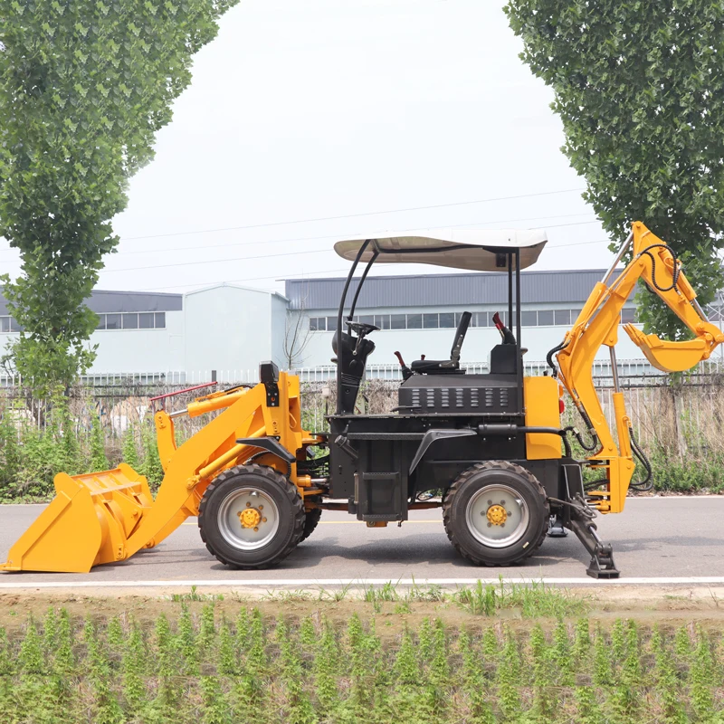 On Sale New Wheel 4 in 1 Bucket Backhoe Loader - Durable & Efficient