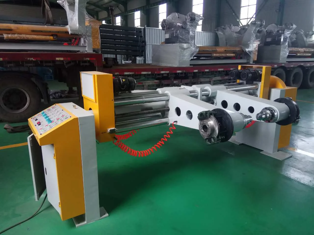 1600 Model Single Facer Electrical Mill Roll Stand NC Sheet Cutter 2 Ply Corrugated Production Line