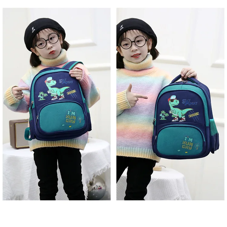 Children's Backpack Kindergarten Cartoon Cute Light Schoolbag Reflective Strip Safety Kids Bag Soft Waterproof Baby Bag