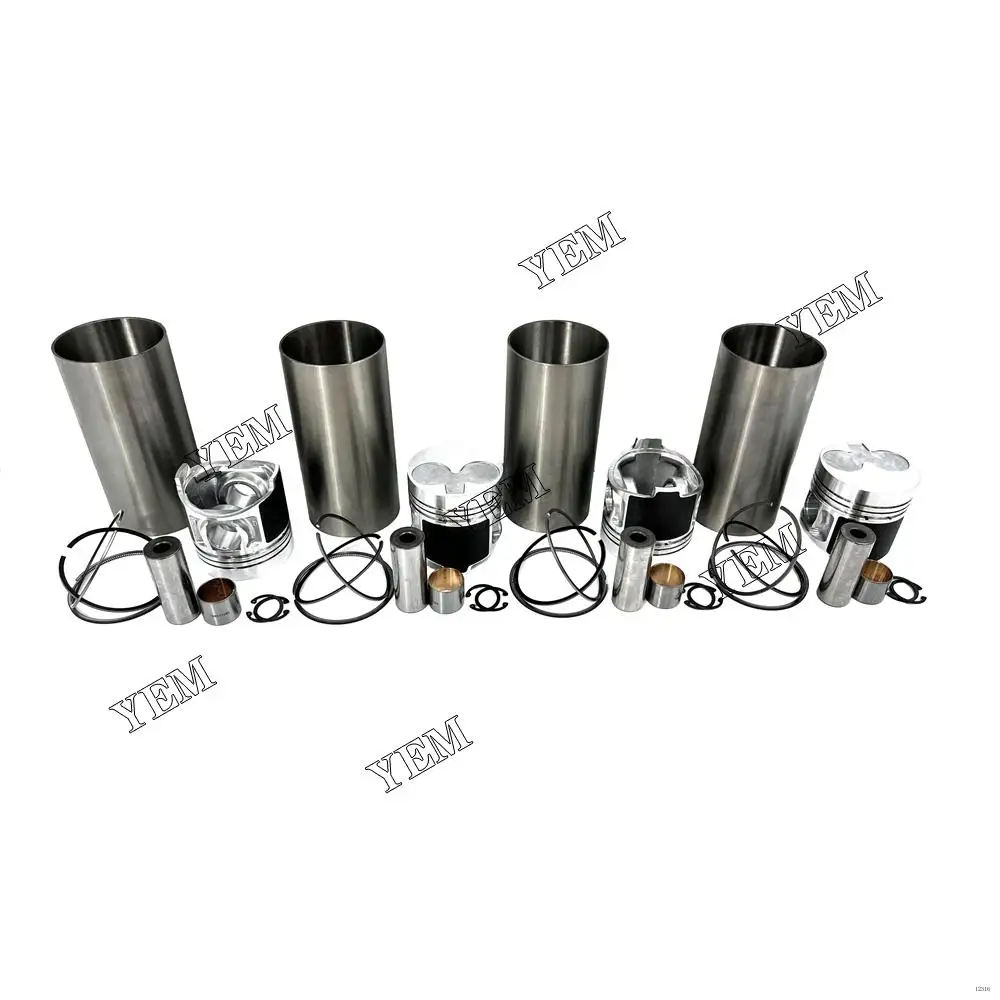 404D-22T Cylinder Liner Kit With Piston Rings Set Cylinder Sleeve for Perkins Excavator Truck Lawn Mower Marine Engine