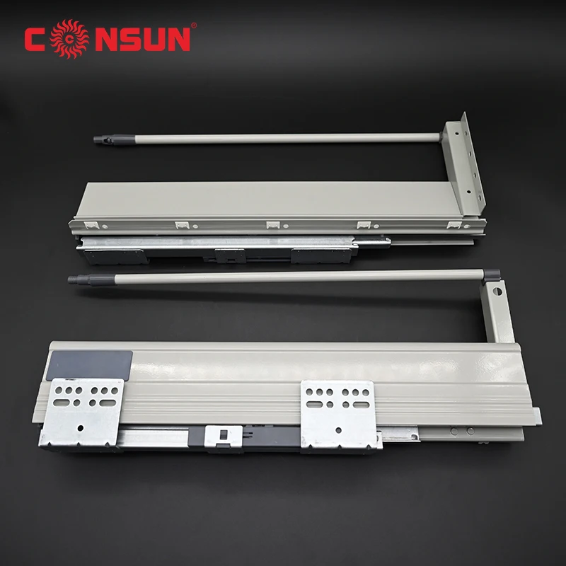 Box Modular Kitchen Cabinets Kitchen Drawer System Soft Closing Metal Drawer Slide
