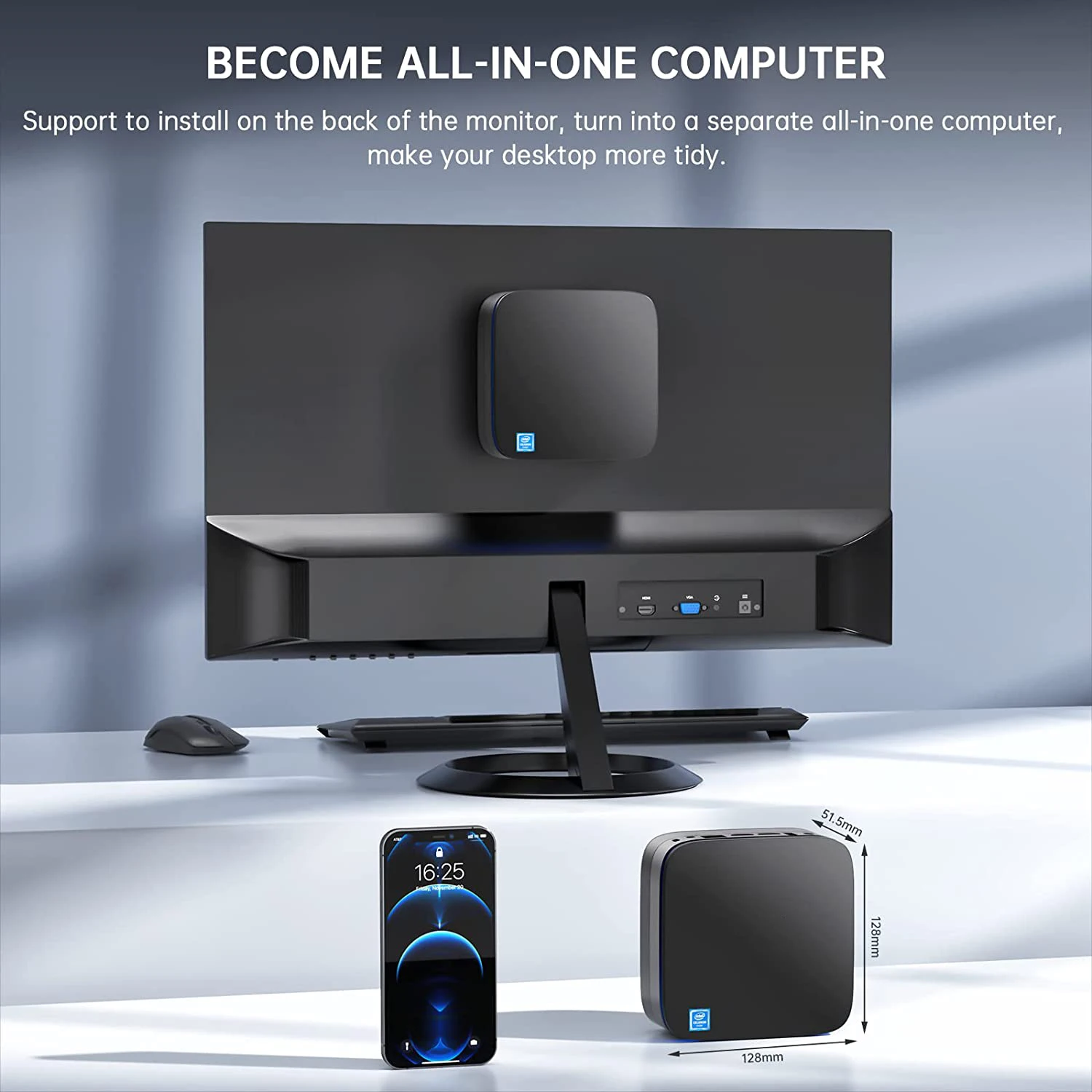CYX NEW Intel Processor Alder Lake N95 Win11 Mini PC 8Gb DDR4 256Gb SSD Low Consumption AK1plus Mini  Gaming Pc