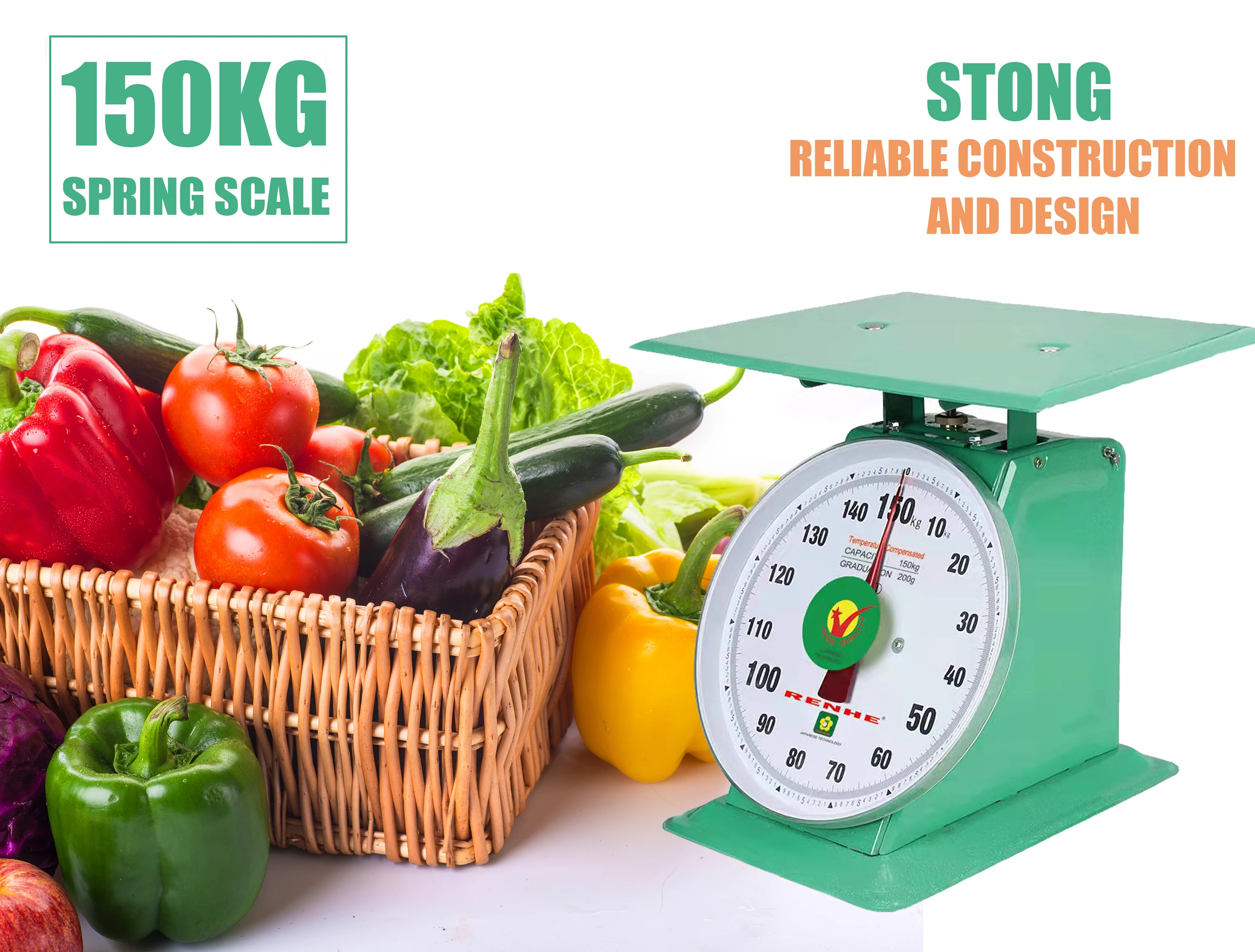 ORIGINAL) WJS RENKMHE Analog Commercial Mechanical Weighing Scale Analog  Scale Weighting Measurement Tool Market Scale Mechanical Scale Heavy  Penimbang Berat 称重秤 30KG 50KG 100KG [FREE RM 50 VOUCHER]