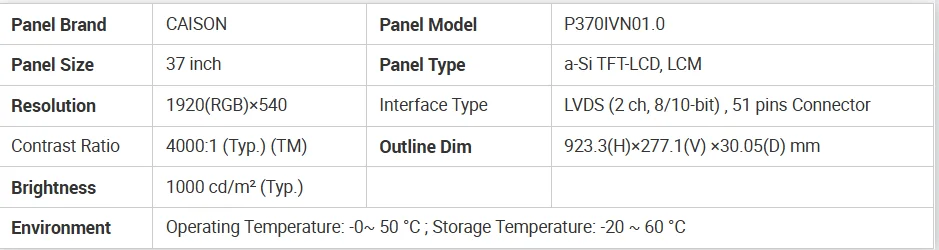 Specifications