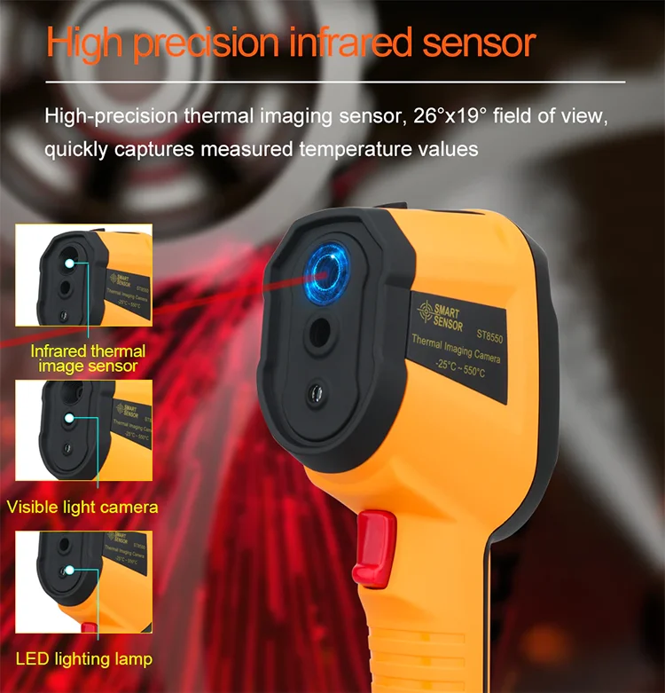Smart Sensor Thermal Imaging Camera 120x90 Resolution 2.8 Inch Portable