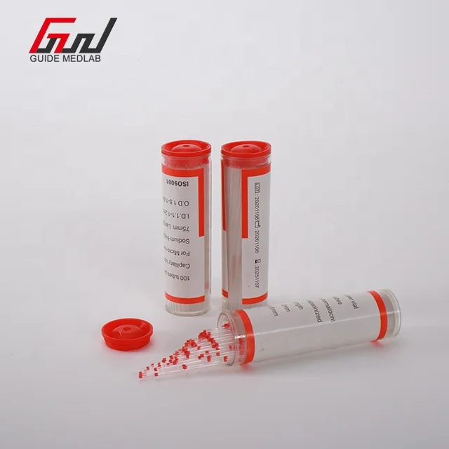 Interlab Micro Rinse Pack Of 100 Micro Haematocrit Tubes Blue - Plain (75mm Micro ...