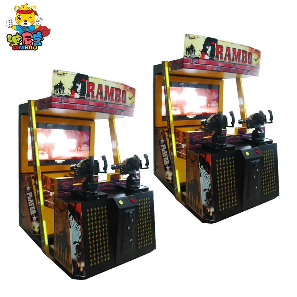  2-Player Metal Gun Shooting Arcade Simulator 220v Video Game Machine for Kids & Adults Age 6+
