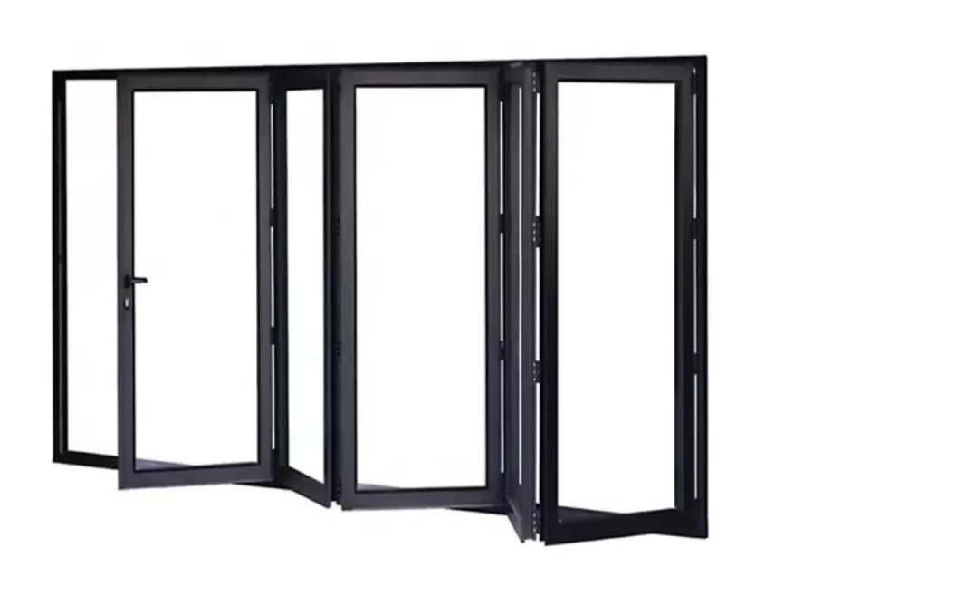 Minglei Best Exterior Bi Folding Aluminum Patio Bifold Doors Accordion Folding Glass Door details