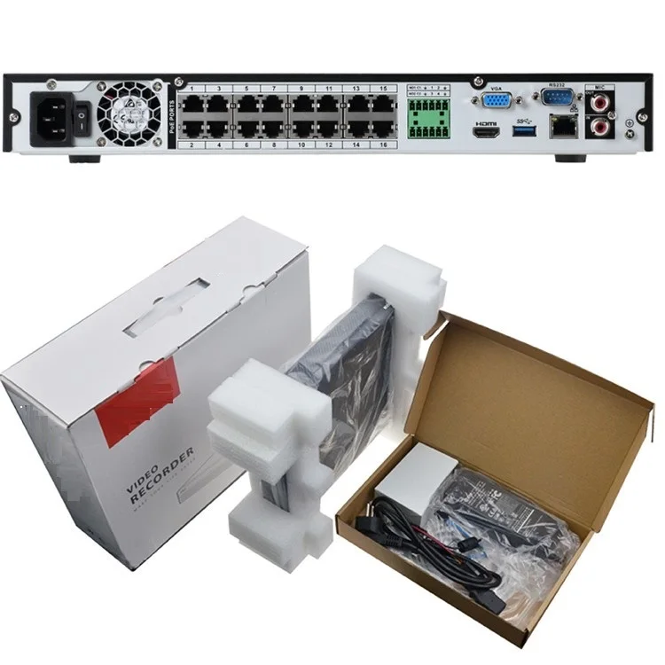 
Английская версия NVR5232-16P-4KS2 32ch 16ch 8ch 4ch 4 к NVR 16ch POE видеонаблюдения видеорегистратор NVR5216-16P-4KS2 