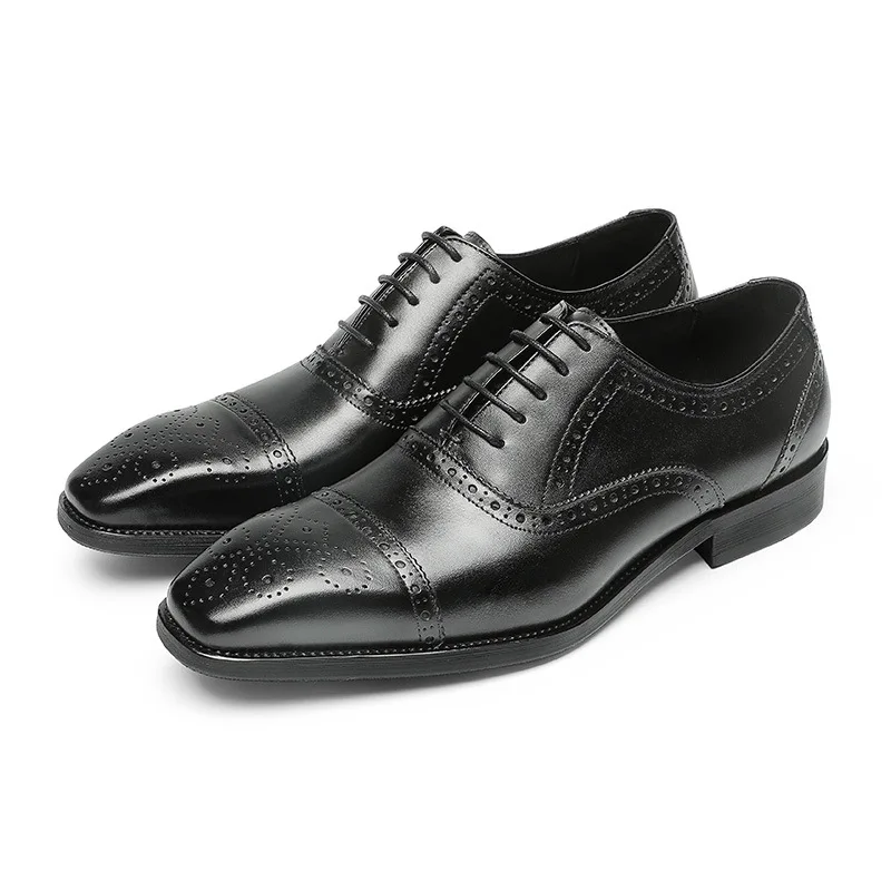 New Arrival Formal Dress Shoes Men Genuine Leather Branded Shoes Men  Quality Designer Men Dress Shoes