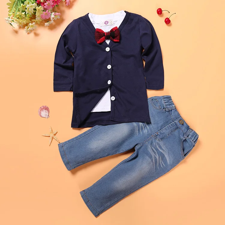 Import Export China New Design Kids Clothing Sets Cardgain Coat Polo Shirt Wear and Pant 3pcs Outfits Boy Sets Clothes for Kids