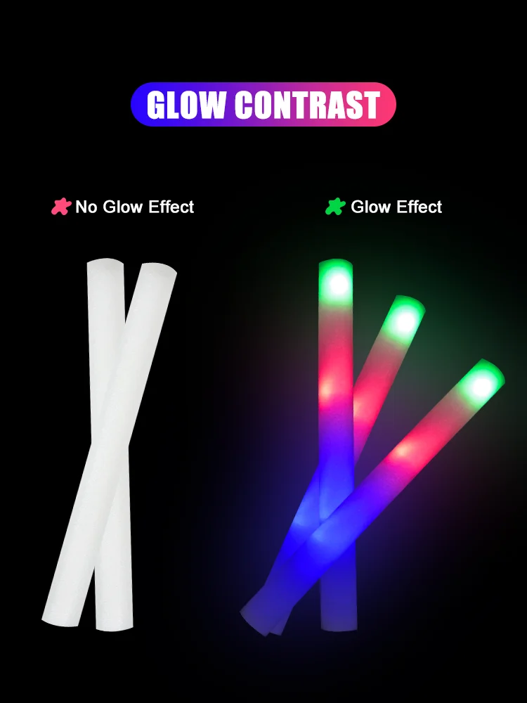 2023 Flashing Led Foam Stick Multi Color Changing Foam Led Light Up Glow Stick For Concert Buy