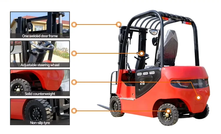 product wholesale portable 25 ton electric forklift truck with 3m lift height for warehouse and logistics-1