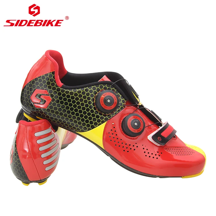 Дорожная обувь для велоспорта, Ультралегкая спортивная обувь из углеродного волокна, дышащая самозакрывающаяся велосипедная обувь