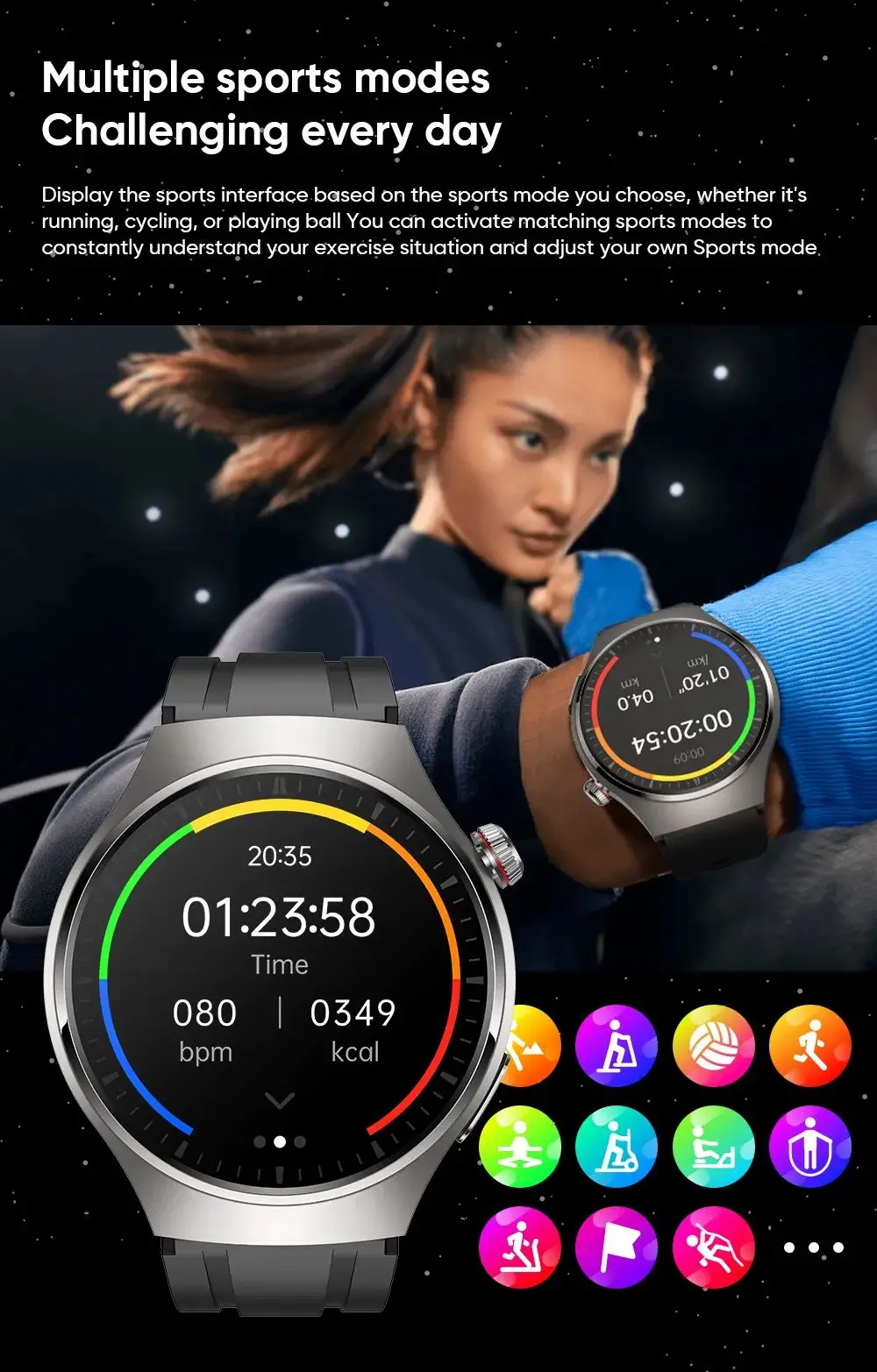 S200 Amoled Screen Smart Watch With Ecg Blood Temperature Monitoring ...