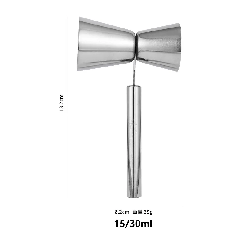 Jigger Doppio Per Cocktail - In Acciaio Inox, Misure 60/90 Ml, Per Bar E Casa