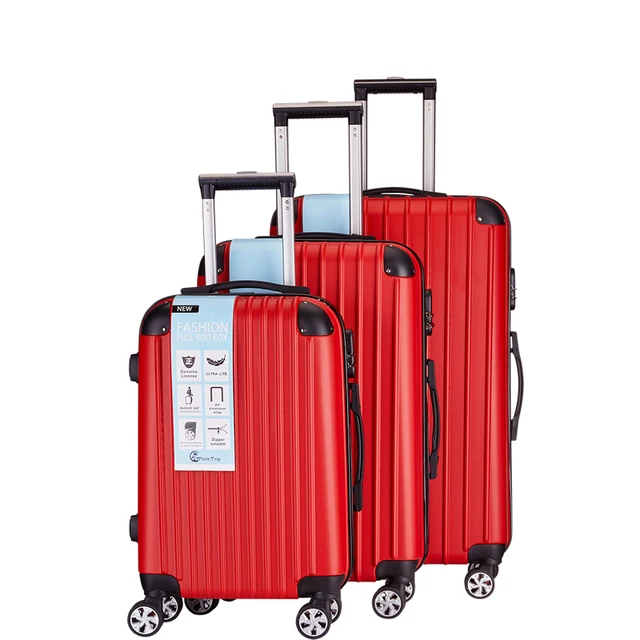 OEM Wholesale Hard Shell ABS Travel Trolley Suitcase Bass Luggage with Polyester Lining Cartoon Style Carry-On Luggage Sets