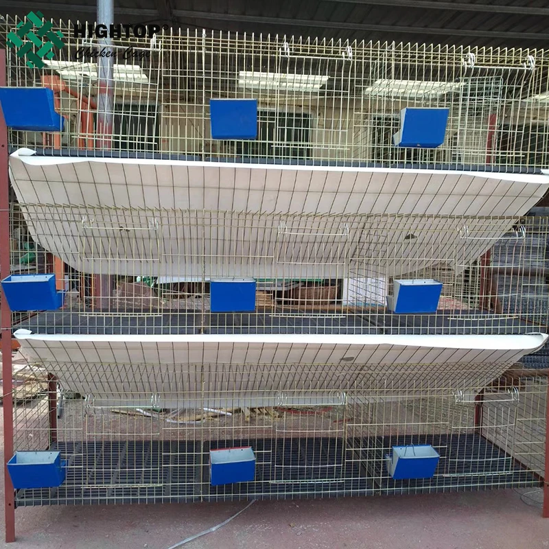 High Quality Outdoor Commercial Large Stacked Rabbit Cages
