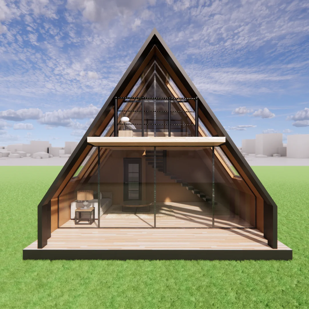 Curated visual reference: Visual Reference: Light Steel Luxury Villa With Mid Century Modern Design 1