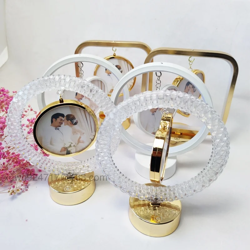 Goog Quality LED Photo Frame 2023 New LED Photo Frame Sublimation Blanks Birthday Wedding Gift Customized Photo Frame