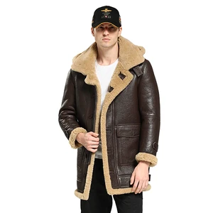 Men's Waterproof Wool Sheepskin Coat