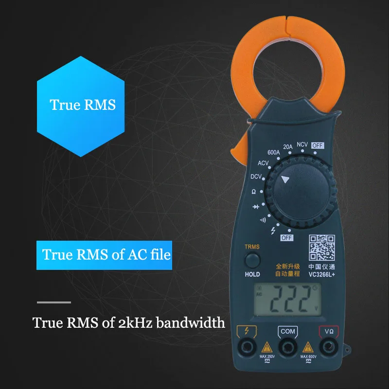 Eone Instrument Digital Clamp Meter Vc3266l+ Clamp Multimeter Ammeter