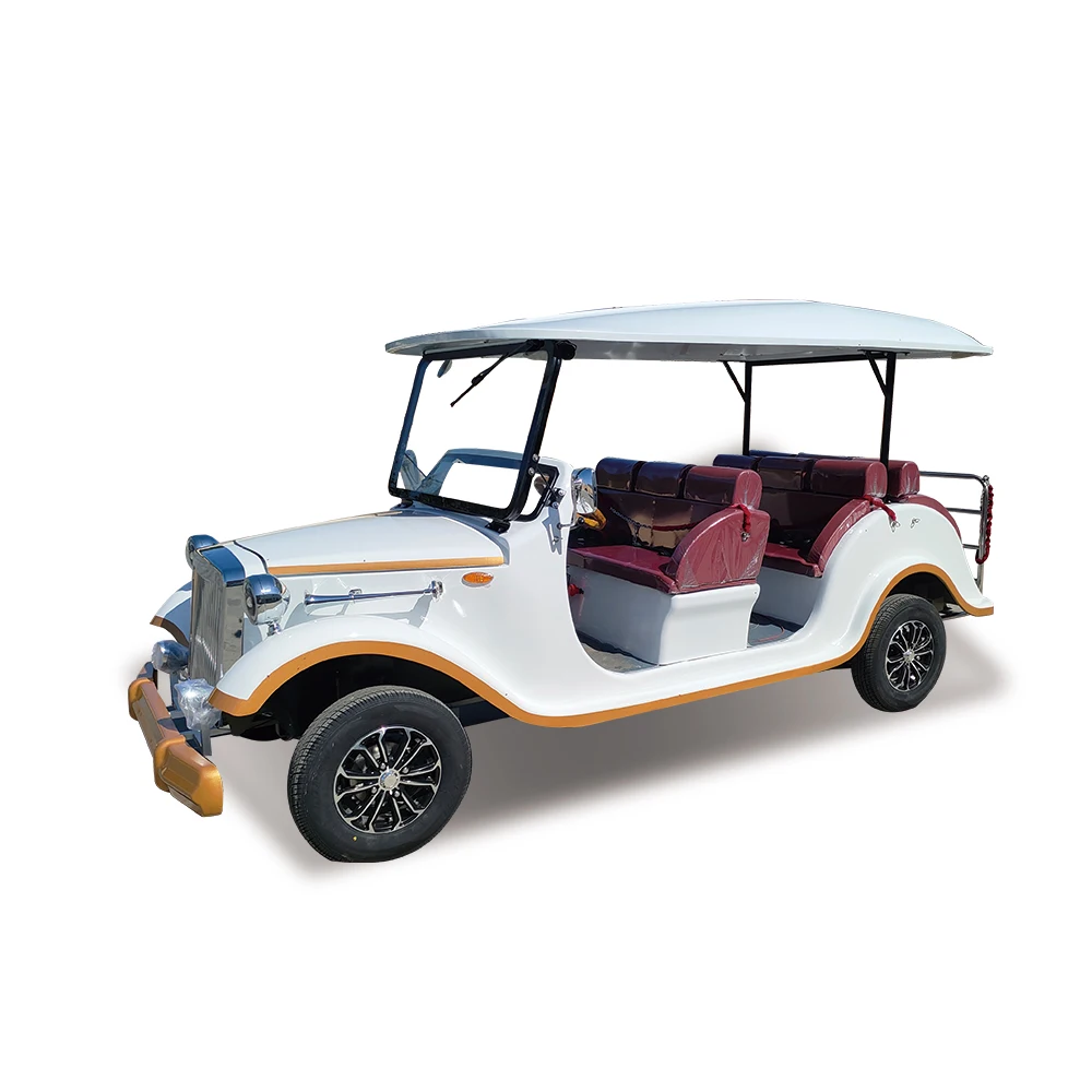 product luxury 2024 golf cart with air conditioner electric truck 4x4 6 seater rims 72v lithium golf cart-86