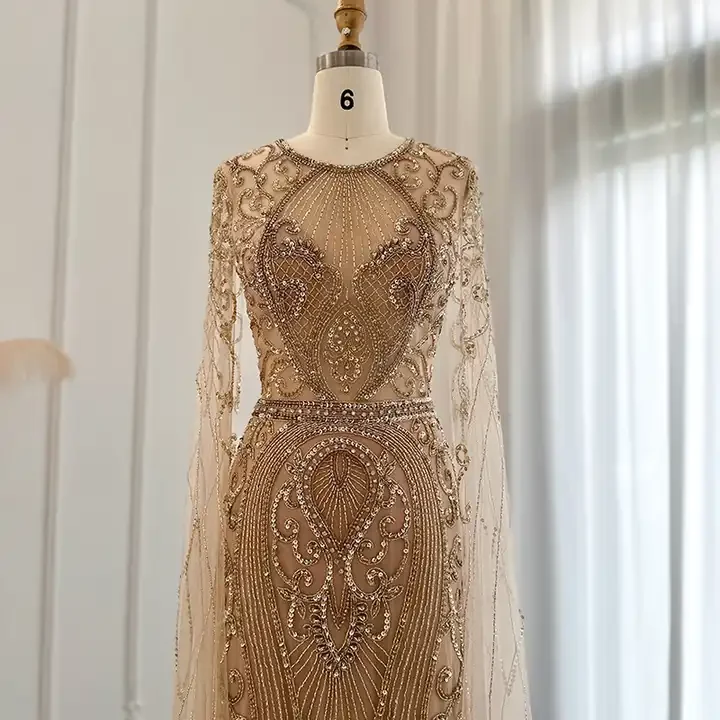 AL1621 2023 Elegant Women's Evening Dresses Engagement Wedding Party Dress  with Lace Crystal & Appliques Decoration Mother Bride