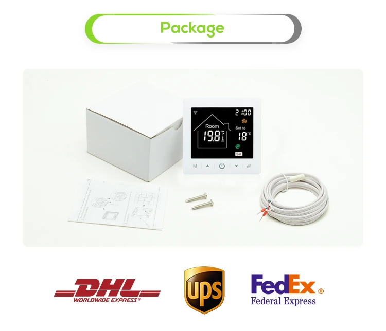 TUYA Ac Thermostat Wifi Smart Digital Shower Mixer Converter ValveCooling Heating Air Conditioning Thermostat