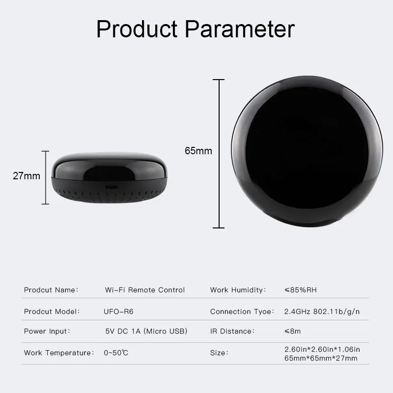 WiFi IR & RF Universele Afstandsbediening, Alles in één Smart Home Hub Code Learning WiFi-afstandsbediening voor Tv Airconditioner, Gordijnmotor, Werkt met Home WiFi IR & RF Universele Afstandsbediening, Alles in één Smart Home Hub Code Learning WiFi-afstandsbediening voor Tv Airconditioner, Gordijnmotor, Werkt met Home