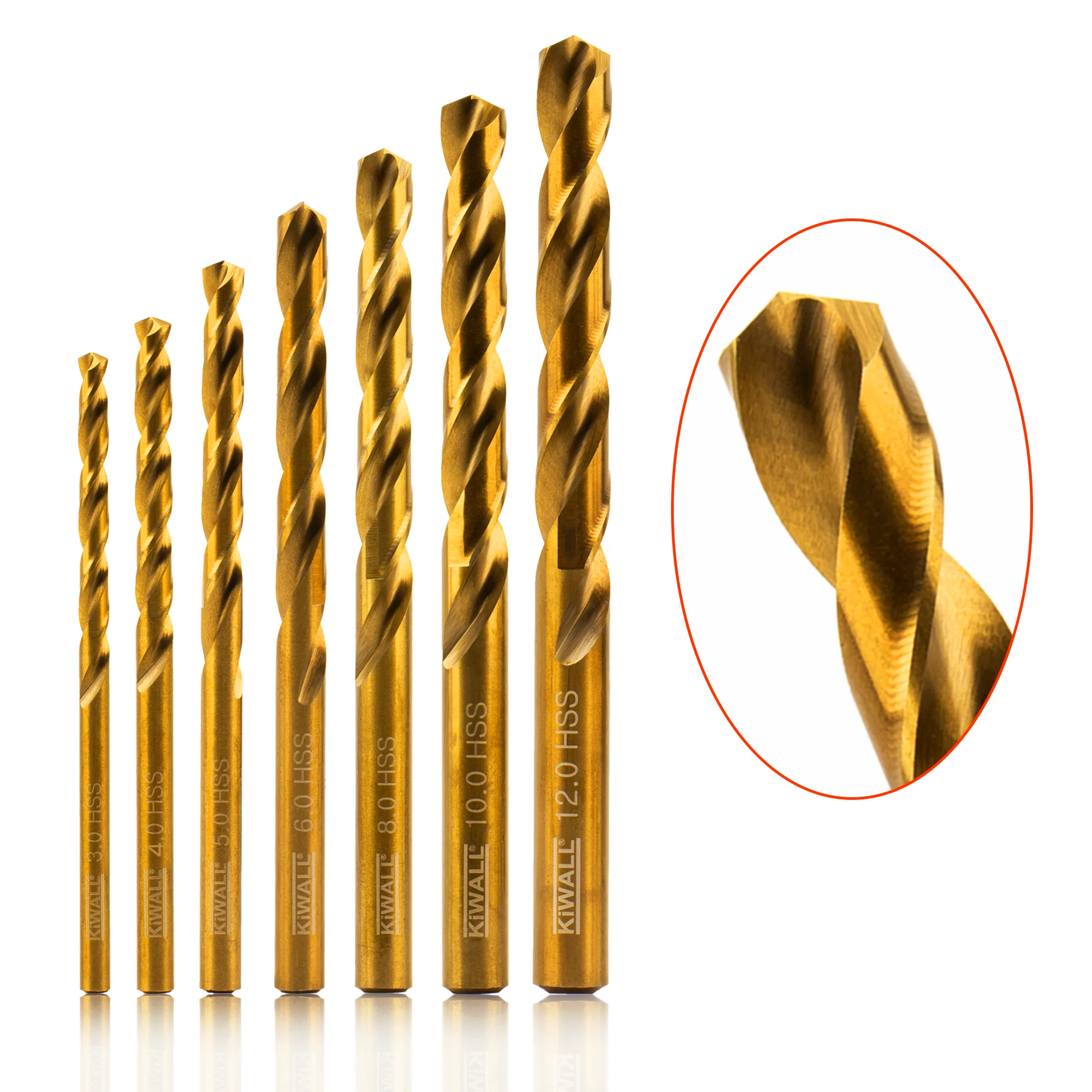 10MM Straight Shank Twist Drill Bits Full Ground Din 338 Type  for Metal Stainless Steel Iron ODM