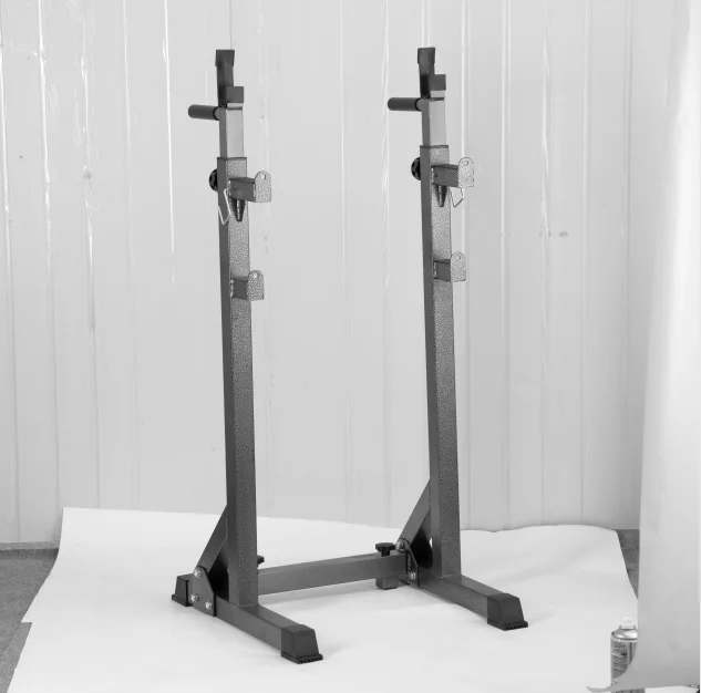 Оборудование для фитнеса в помещении для тренажерного зала, домашняя регулируемая стойка для штанги для фитнеса и тяжелой атлетики, стойка для приседаний