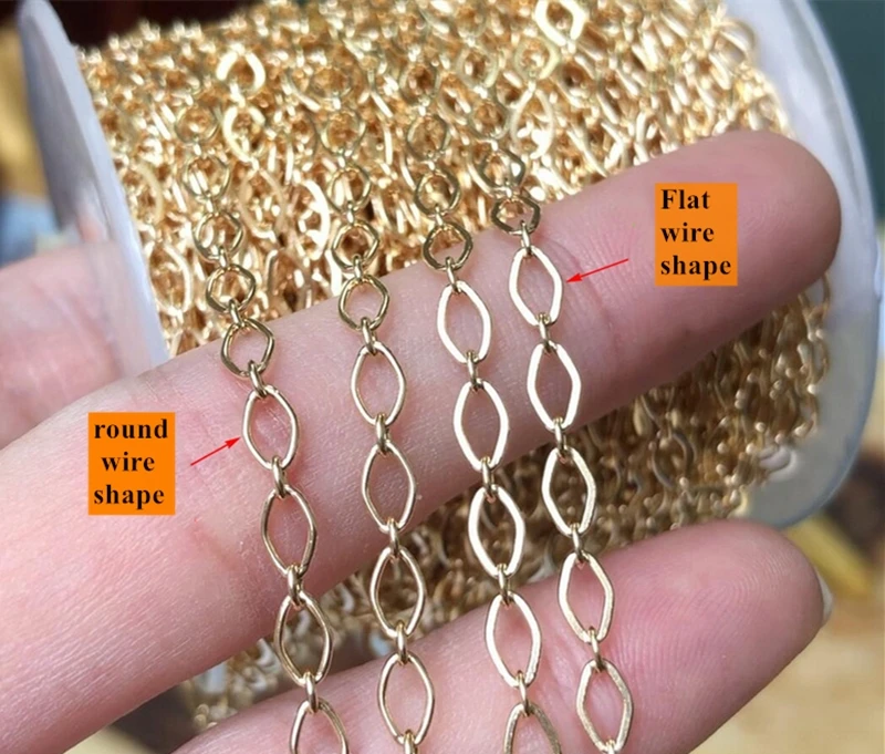 Hot Sale 3.3mm Gold Filled Diamond Bulk Chain 14k For Diy Jewelry
