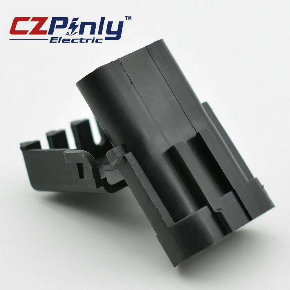 Gm Pa66 Pbt Gf30 Delphi Packard Tps 3 Pin Male Weatherpack Receptacle Connector 12010717