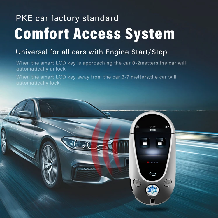 Original factory supply  Marcydes  banze  C class  smart remote car key shell with LCD screen by PKE connection  obd