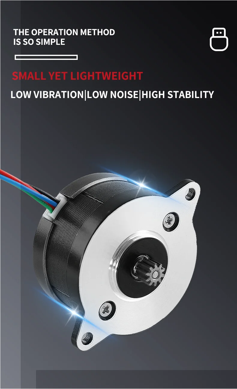 product hanpose factory supply round stepping motor step angle 18 degree 36hs2110 36 circular stepper717-6