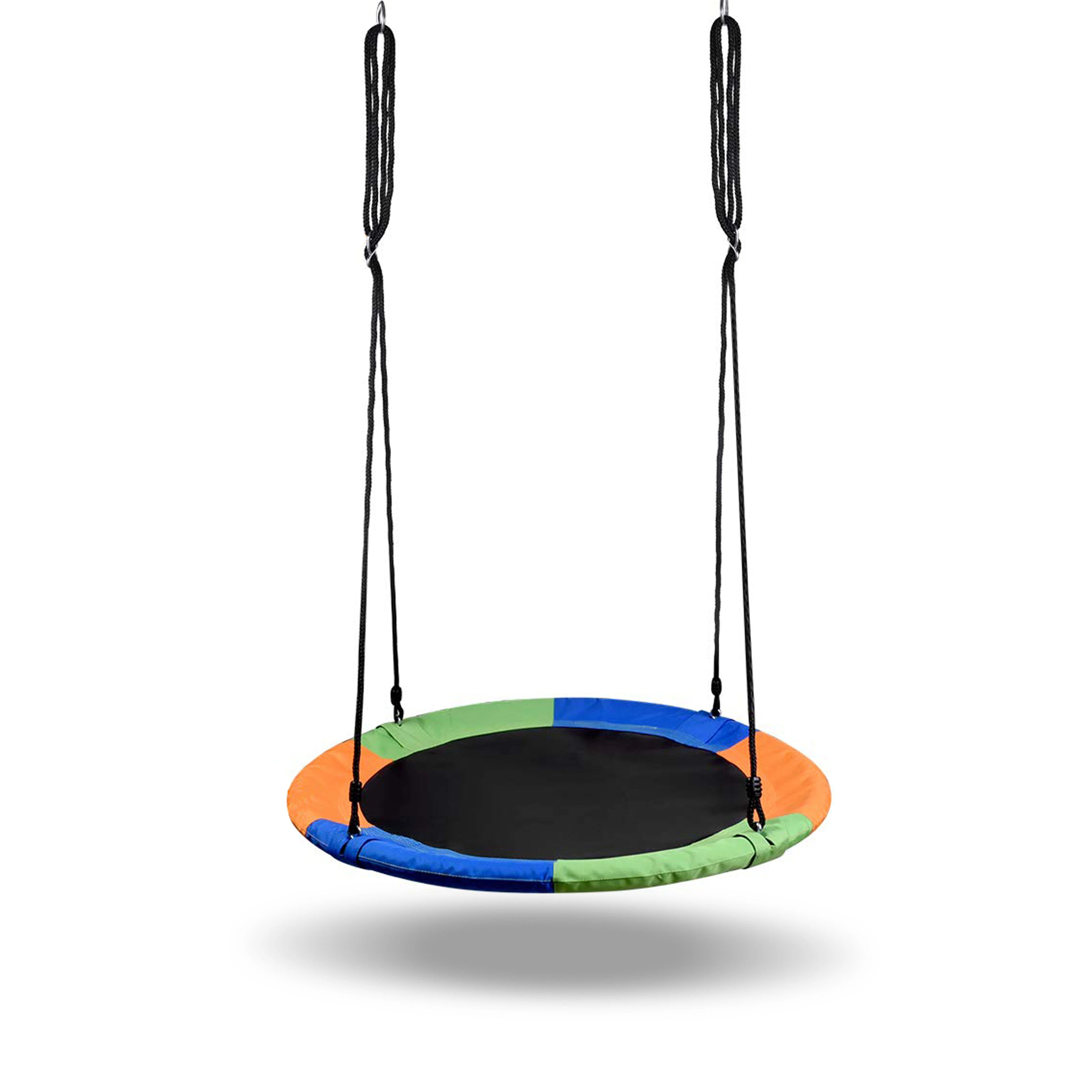 adjustable multi-strand ropes flying saucer tree swing