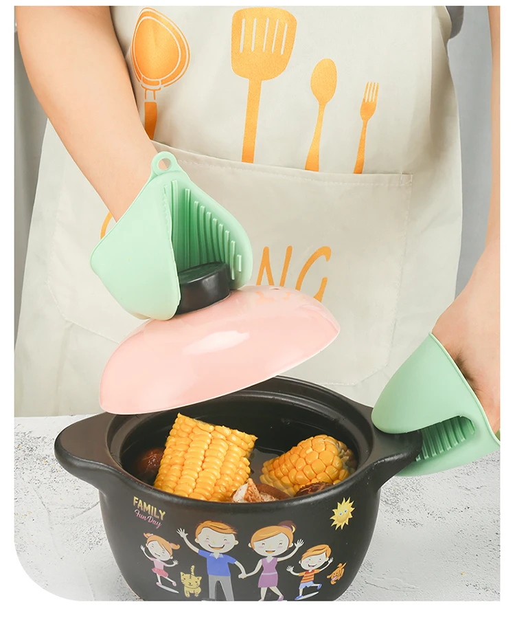 Heat Resistant Mini Silicon Oven Mitts Oven Glove Small Silicone Oven Mitts For Kitchen Baking