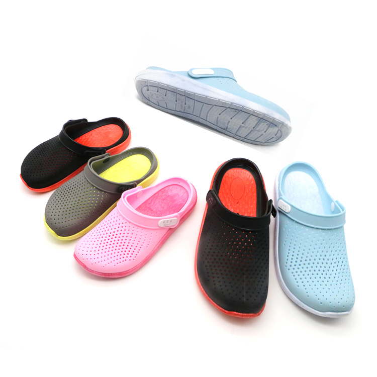 
2020, Осенний заводской запас, сабо с цветной подошвой, Летние повседневные сабо-Тапочки 