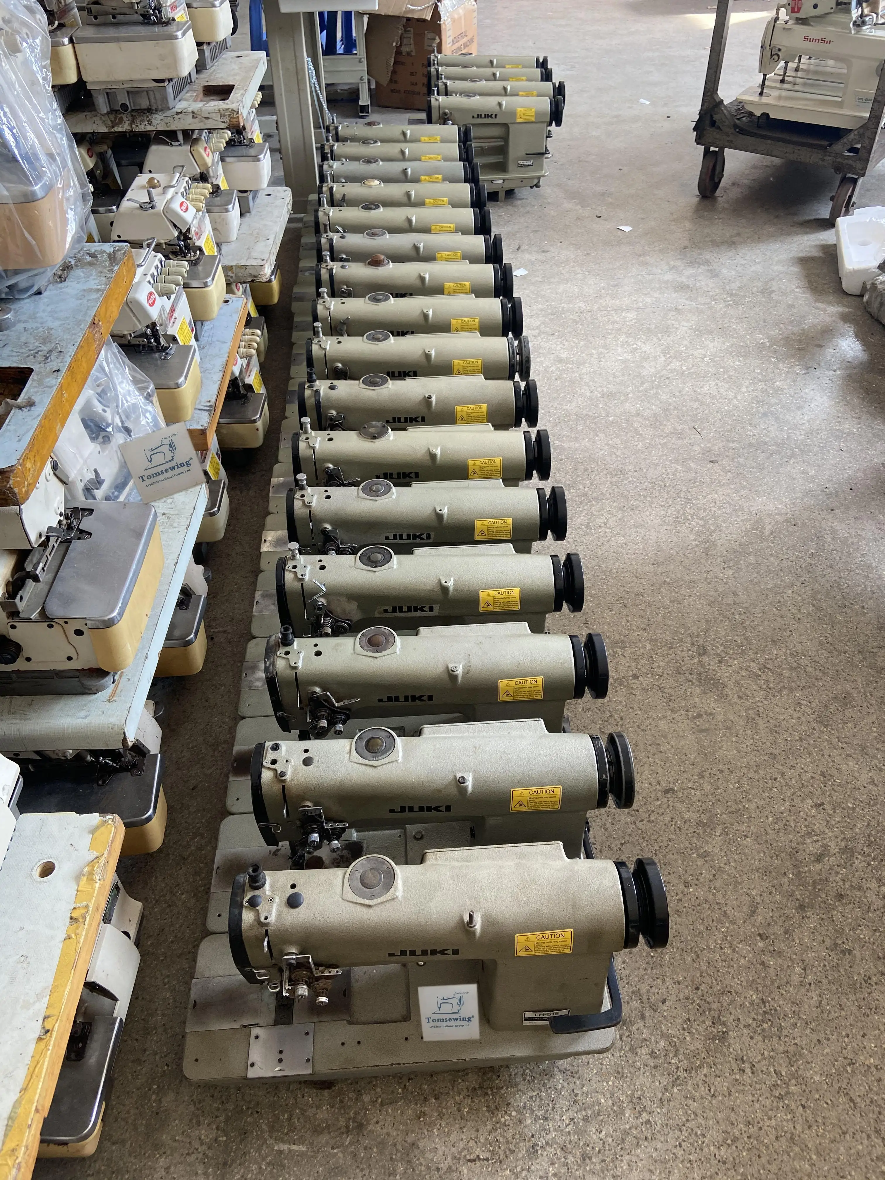 Japan Used Juki-LH 1152 Industrial Sewing Machine Double Needlese Secondhand Machine a Coudre a Double Aiguilles Tomsewing