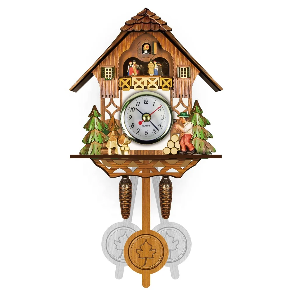 Europe Style wall clock 3D wooden puzzle, DIY gift and toy home decorative cuckoo clock