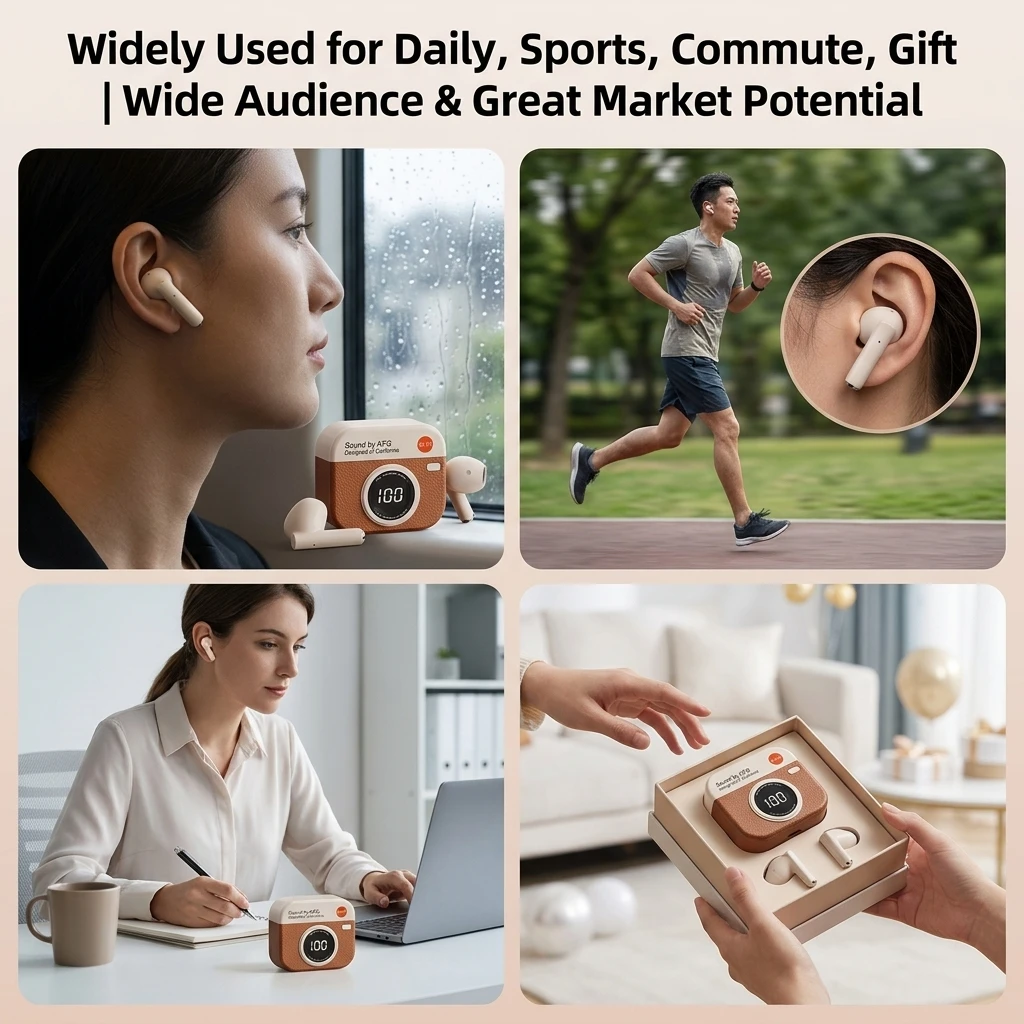 B2B Retro Wireless In-Ear Headset High Quality Sports TWS Earbuds Gear Noise Reduction H aperçu 6