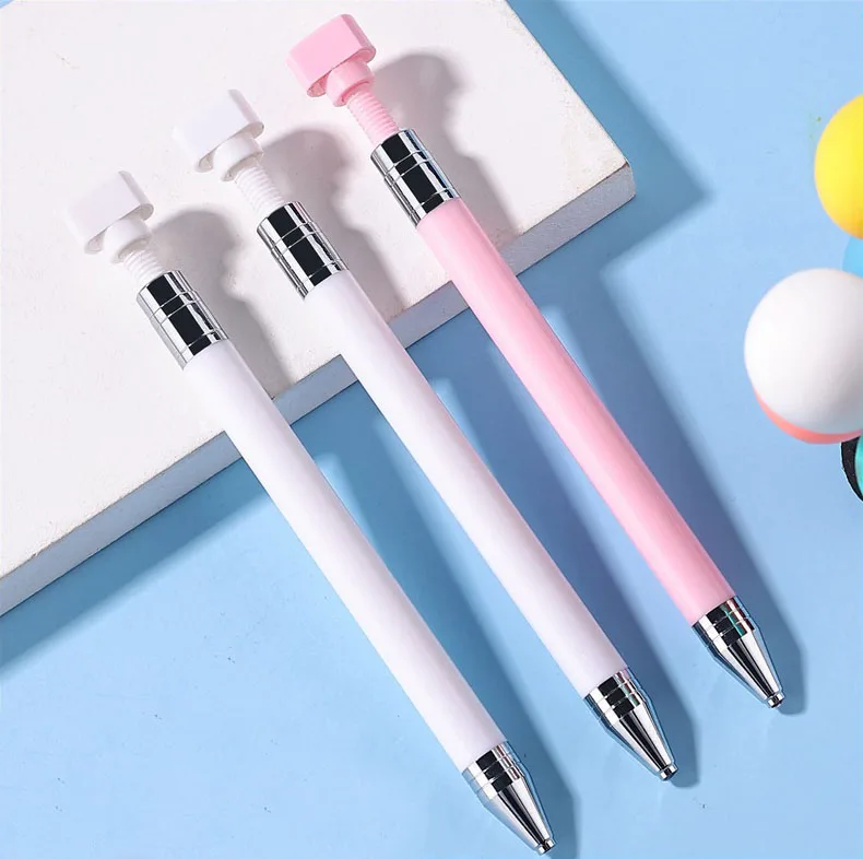 Оптовая продажа односторонний белый поворотный инструмент для вытаскивания ногтей с кристаллами восковой карандаш страз