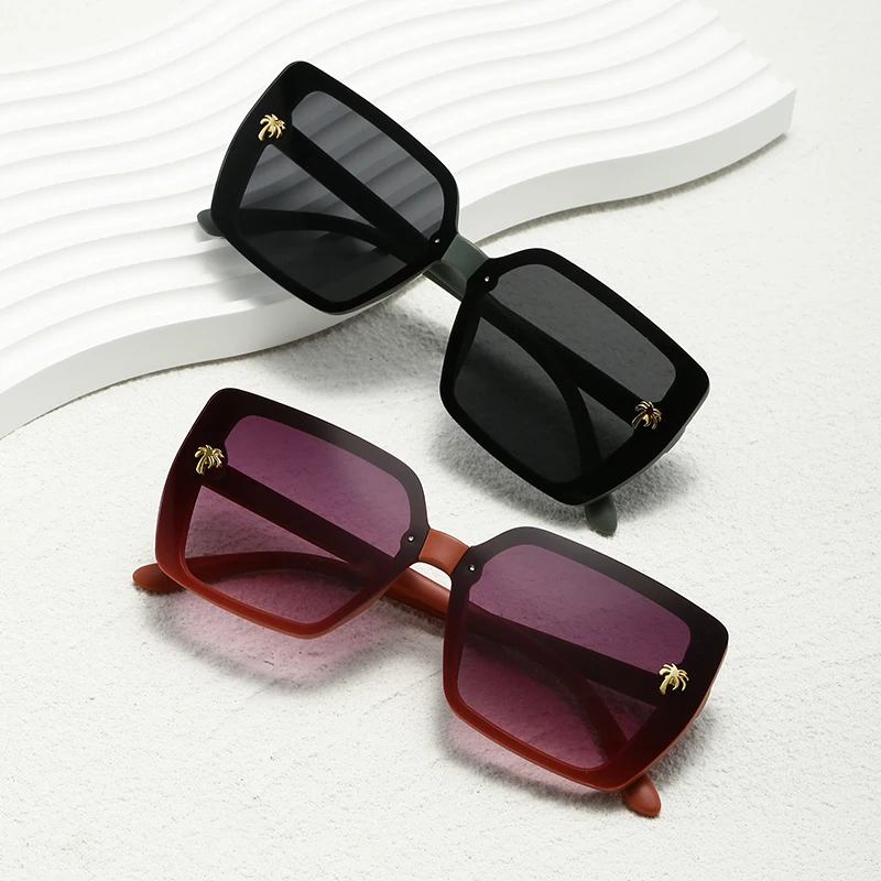 European And American Retro Square Sunglasses, UV Protection, High-end Feel Sunglasses_voghion.com