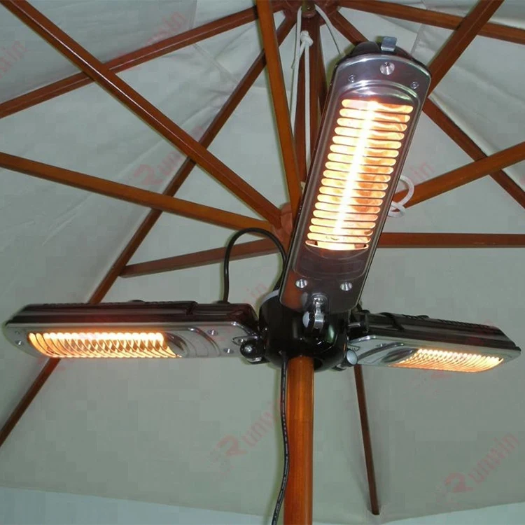 Folding Infrared Patio Umbrella Heater Black Buy Umbrella Heater