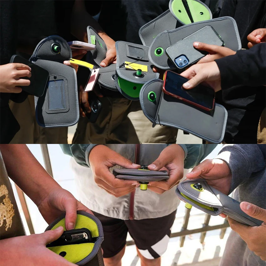 Schule einziehbare versteckte Pin magnetisch abschließbare Handy