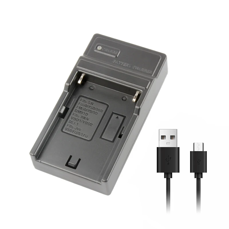 NP-F550 USB Battery Charger fits for F550 F750 F980 FM50/70/80 QM91D VBD1 Batteries